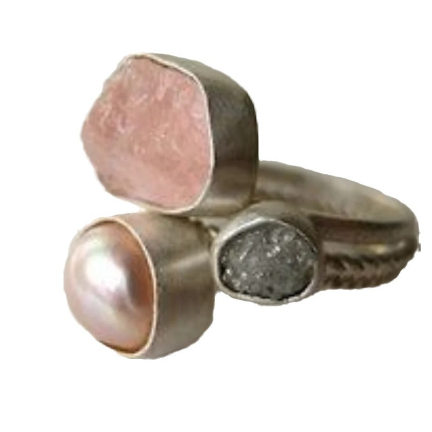 Schöne Perlen Ring mit einzigartigem Stil