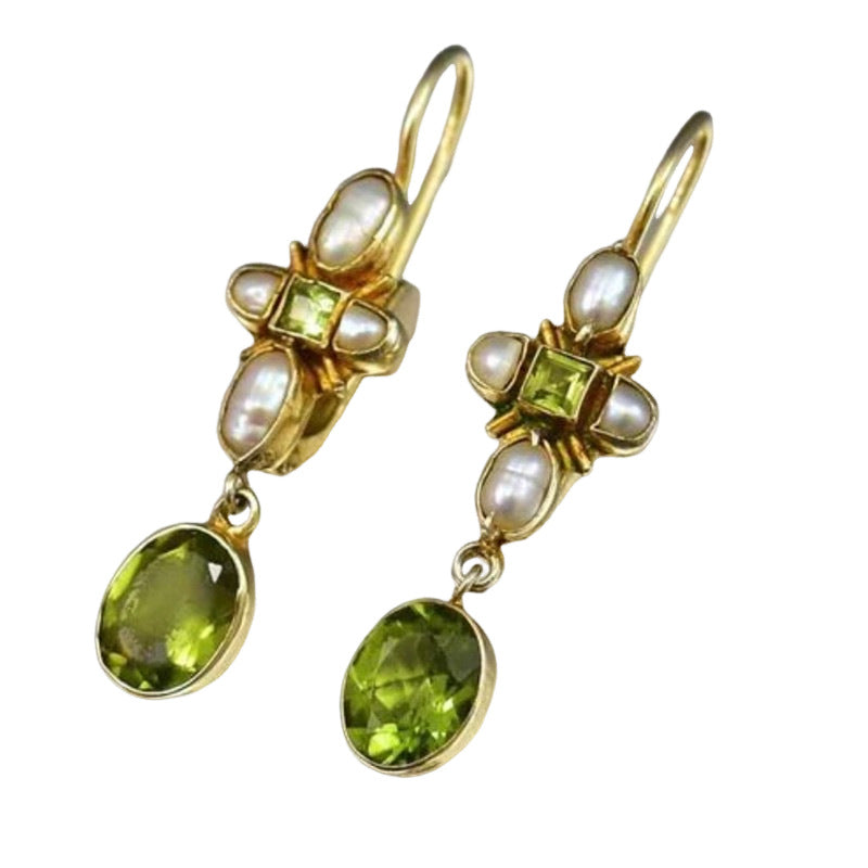 Handgefertigte Vintage Perlen Ohrring