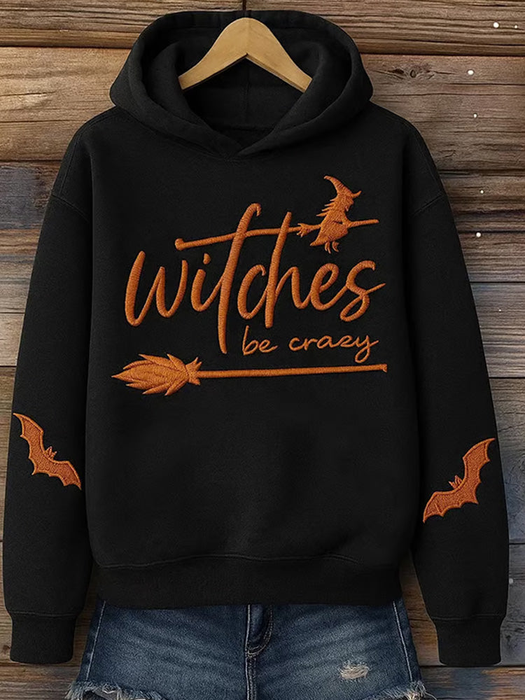 Women's Casual Halloween Printed Hooded Sweatshirt artswardrobe