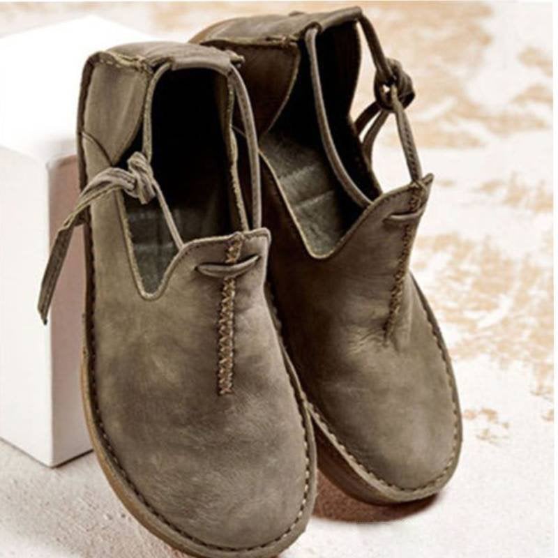 MW | Lässige Vintage-Loafer mit Schnürsenkeln