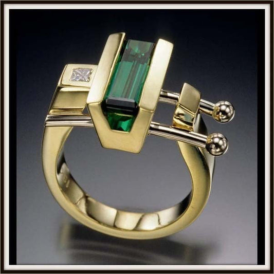 Handgefertigte Vintage Gold Ring