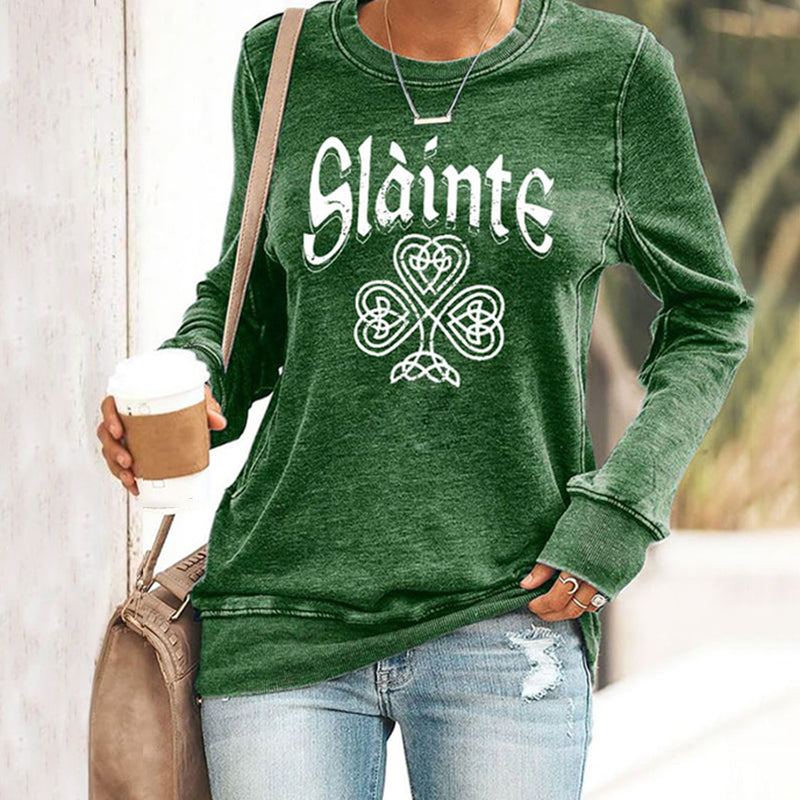 Comstylish Women's St. Patrick's Day Casual Printed Sweatshirt