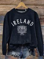 Comstylish Ireland Art Print Vintage Cozy Sweatshirt