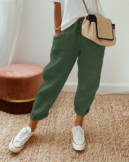 MW | Aufgerollte String Pants