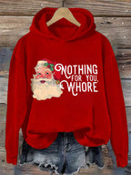 Comstylish Women's Christmas Printed Casual Hooded Sweatshirt