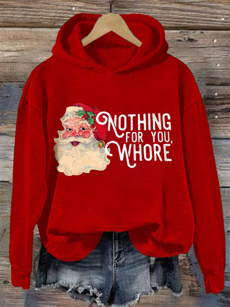 Comstylish Women's Christmas Printed Casual Hooded Sweatshirt