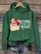 Comstylish Women's Christmas Printed Casual Hooded Sweatshirt