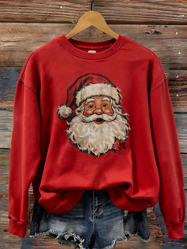 Comstylish Women's Christmas Print Casual Sweatshirt