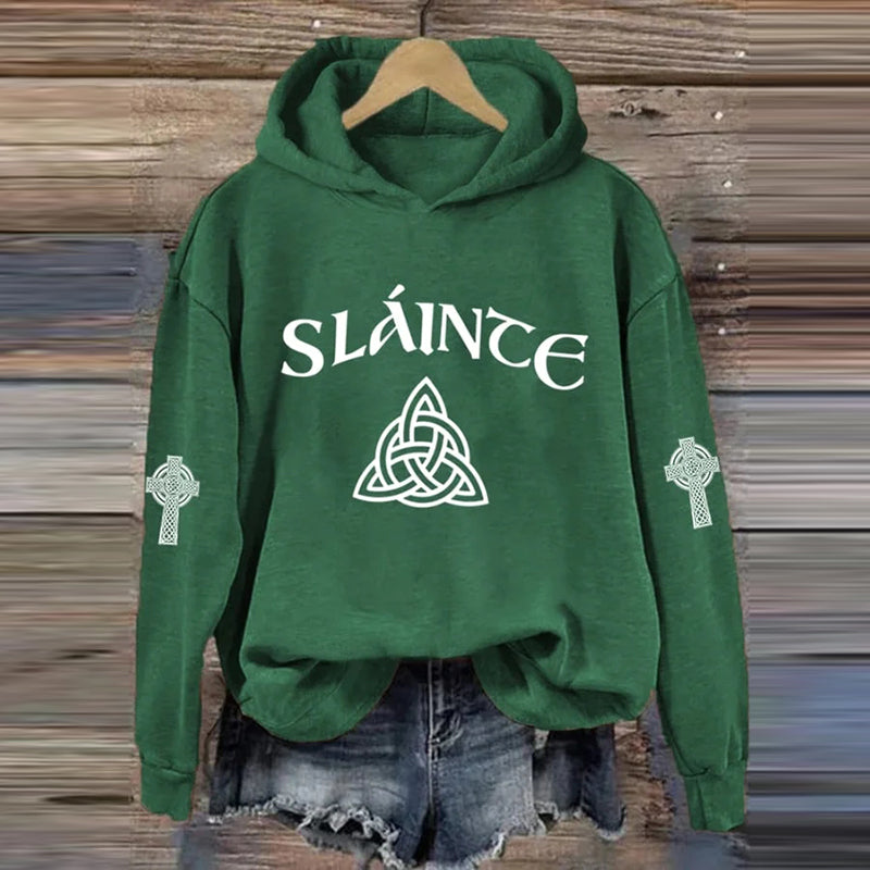 Comstylish Women's St. Patrick's Day Healthy Print Sweatshirt