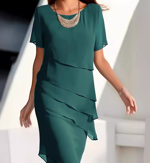 MW | Unifarbenes ärmelloses Minikleid