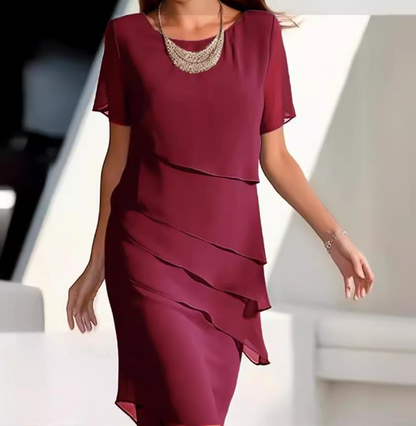 MW | Unifarbenes ärmelloses Minikleid