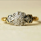 Handgefertigte Vintage Gold Ring