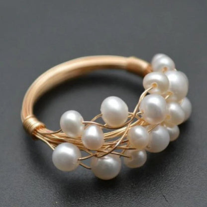 Atemberaubende Perlen Ring für den Alltag