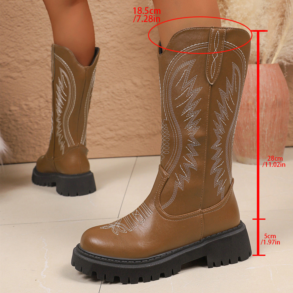 Vintage inspirierte Orthopädische Stiefel