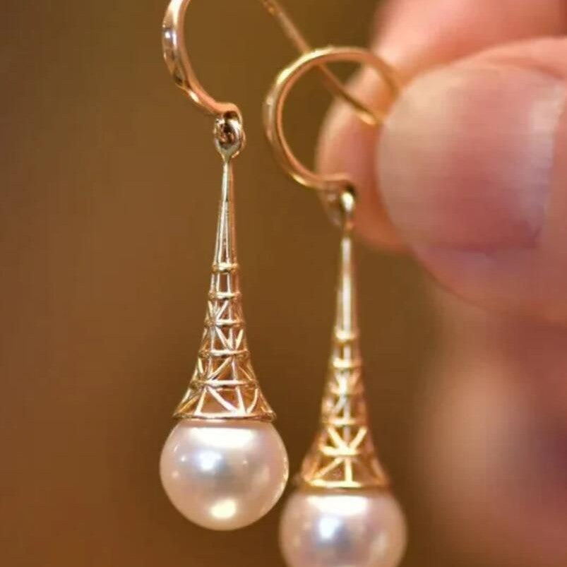 Atemberaubende Perlen Ohrring für den Alltag