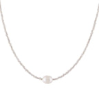 Zarte handwerkliche Perlen Halskette