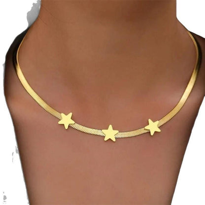 Handgefertigte Vintage Gold Halskette