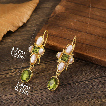 Handgefertigte Vintage Perlen Ohrring