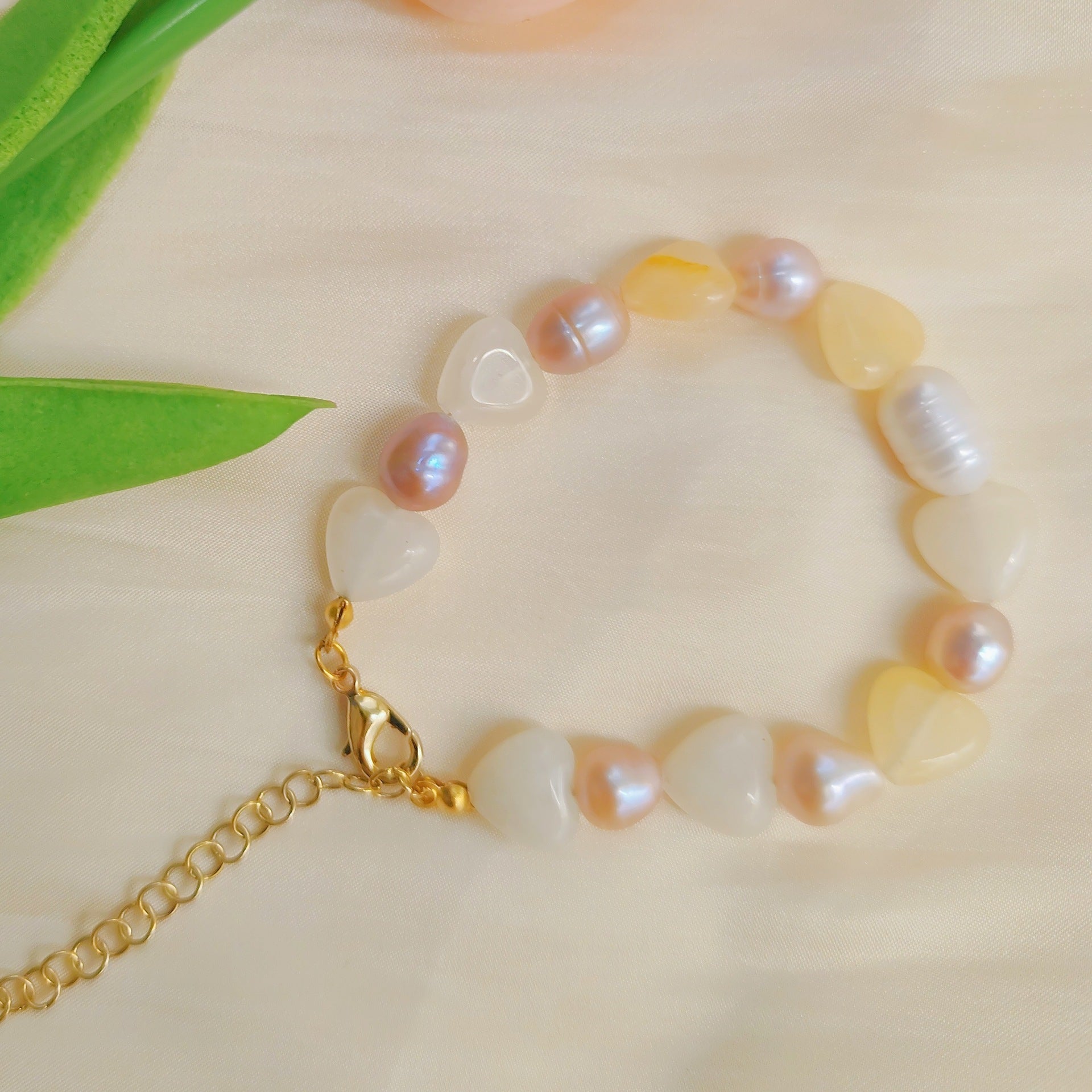 Handgefertigte Vintage Perlen Armband