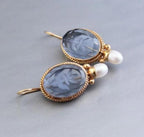 Handgefertigte Vintage Perlen Ohrring