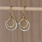 Handgefertigte Vintage Gold Ohrring