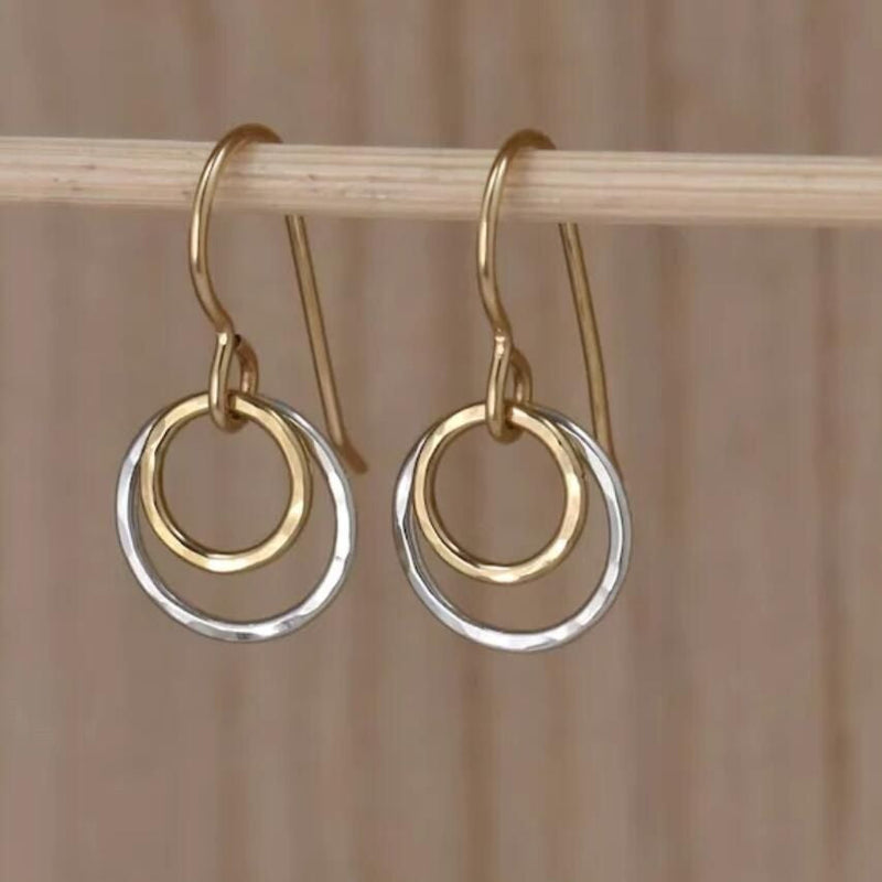 Handgefertigte Vintage Gold Ohrring