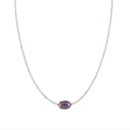 Zarte handwerkliche Perlen Halskette