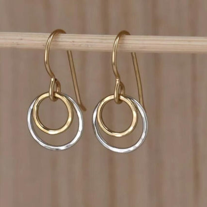 Handgefertigte Vintage Gold Ohrring