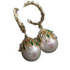 Zarte handwerkliche Perlen Ohrring