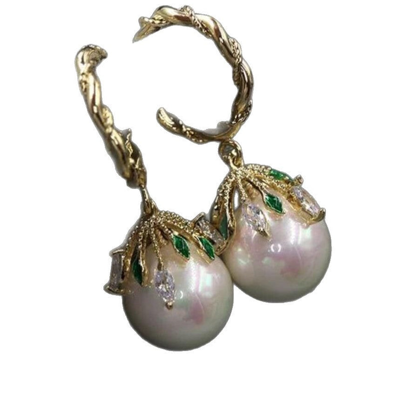 Zarte handwerkliche Perlen Ohrring