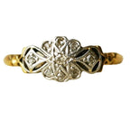 Handgefertigte Vintage Gold Ring