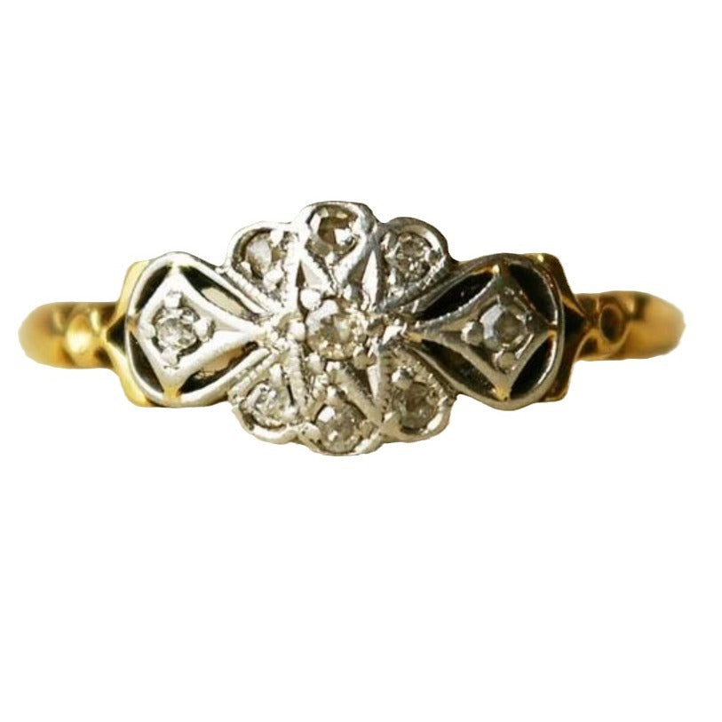 Handgefertigte Vintage Gold Ring