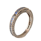 Zarte handwerkliche Gold Ring