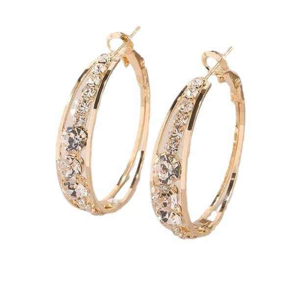 Zarte handwerkliche Gold Ohrring