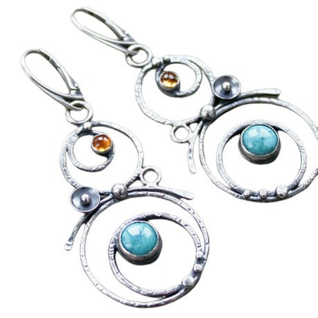 Atemberaubende Silber Ohrring für den Alltag