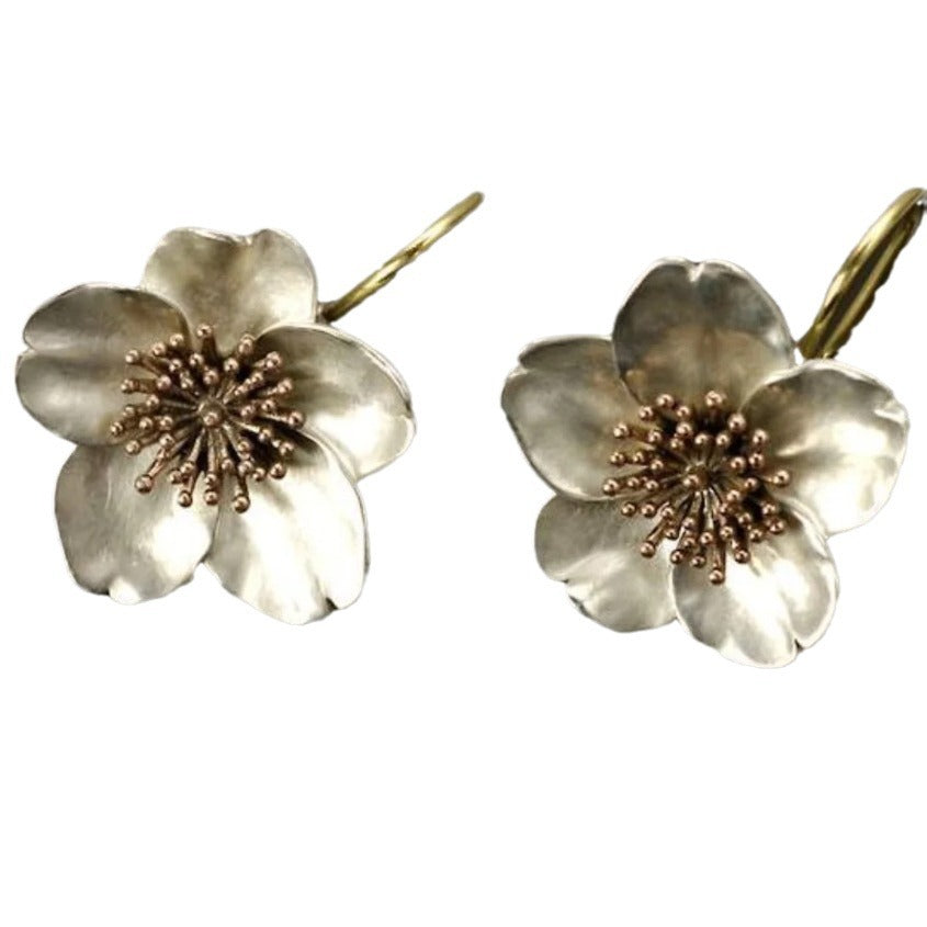 Handgefertigte Vintage Gold Ohrring