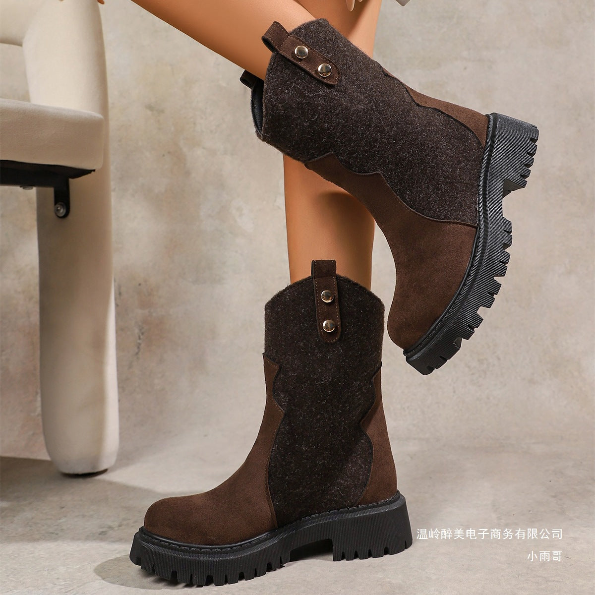 Vintage inspirierte Orthopädische Stiefel