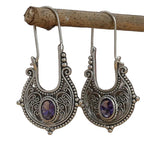 Zarte handwerkliche Silber Ohrring