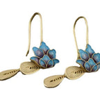 Zarte handwerkliche Gold Ohrring