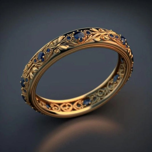 Klassische Gold Ring mit zeitloser Eleganz