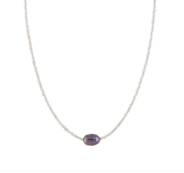 Zarte handwerkliche Perlen Halskette