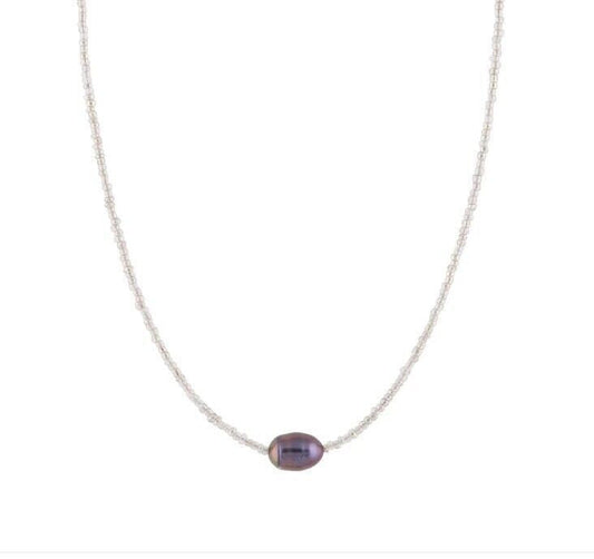 Zarte handwerkliche Perlen Halskette