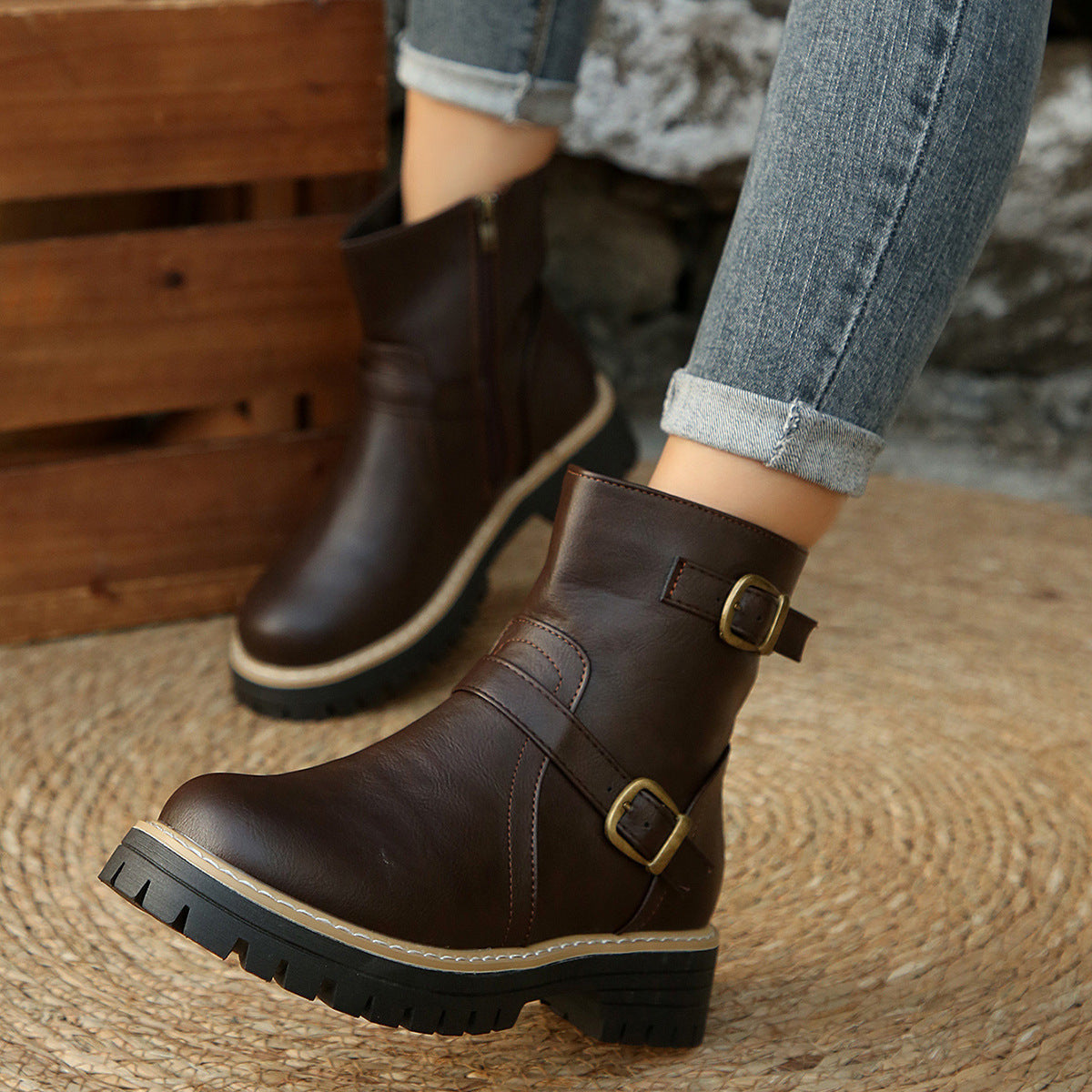 Klassische Orthopädische Stiefel mit zeitlosem Stil