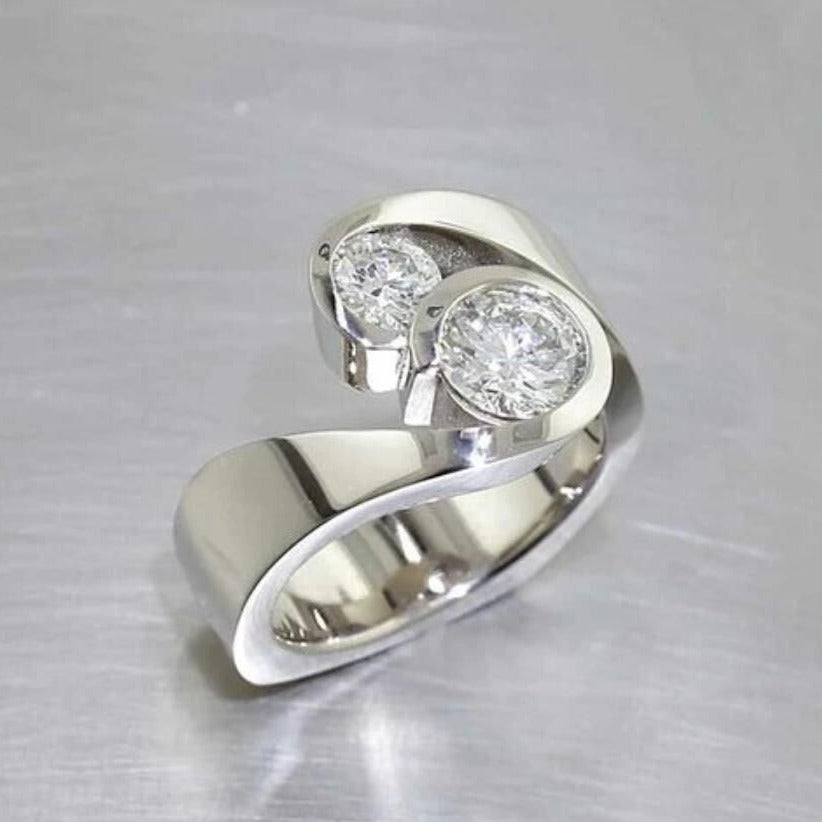 Schöne Silber Ring mit einzigartigem Stil