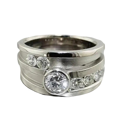 Zarte handwerkliche Silber Ring