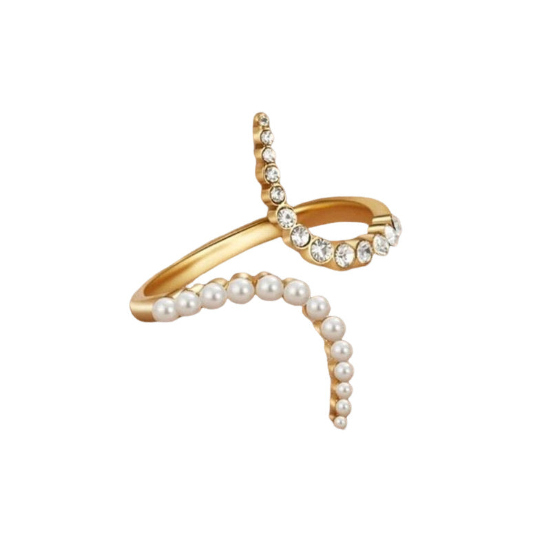 Zarte handwerkliche Gold Ring