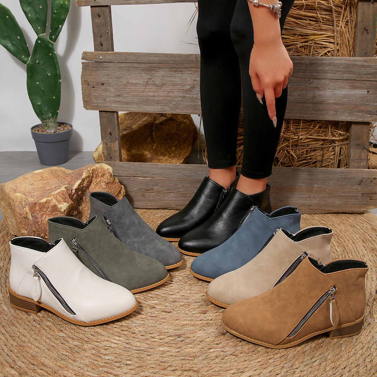 Vintage inspirierte Orthopädische Stiefel