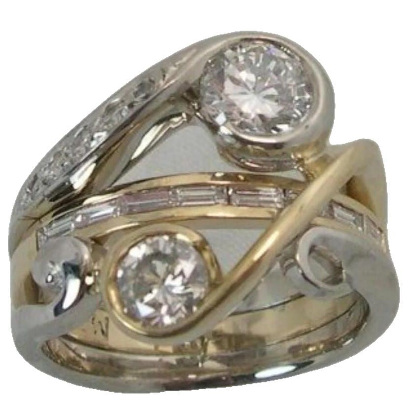 Zarte handwerkliche Ring