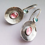 Handgefertigte Vintage Silber Ohrring