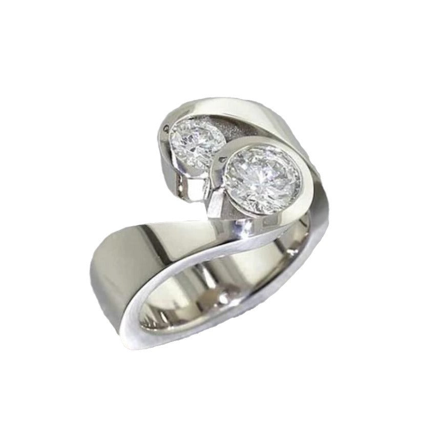 Schöne Silber Ring mit einzigartigem Stil